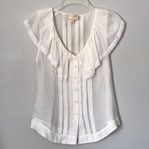 Sleeveless sheer blouse